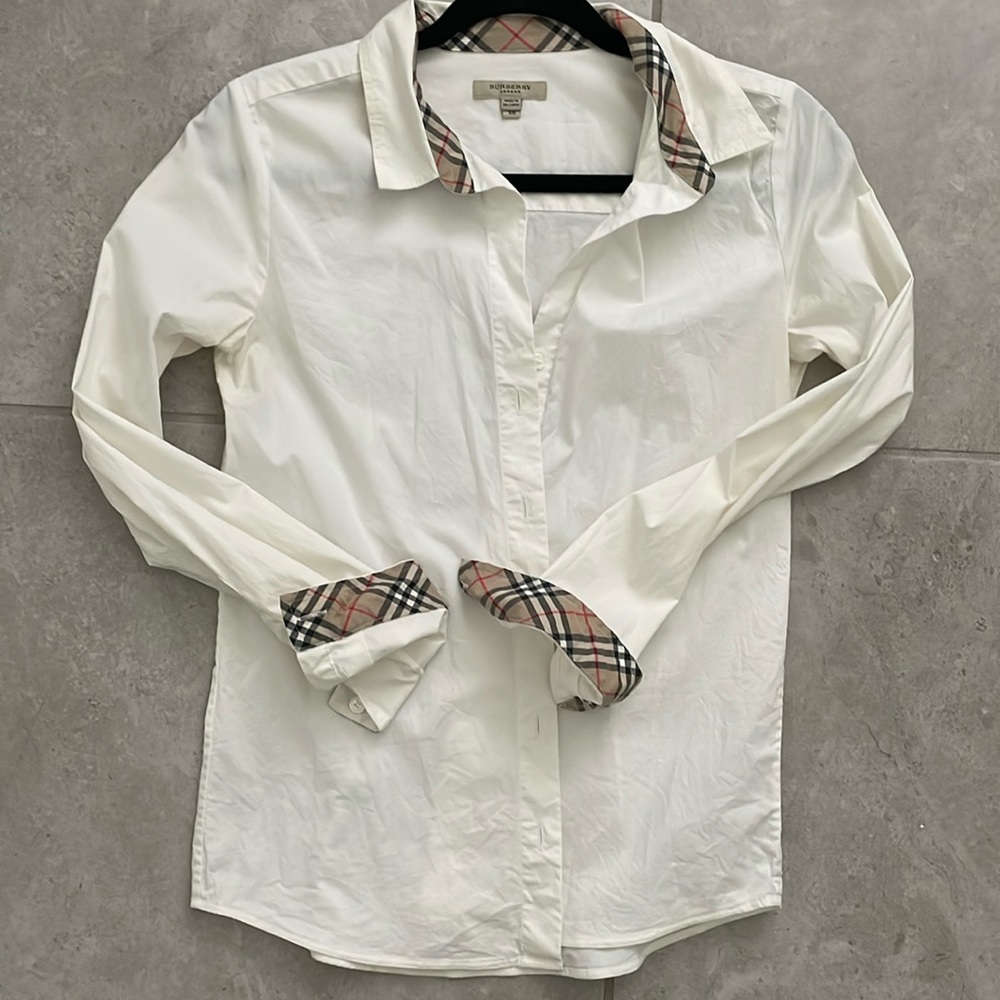 Burberry button down shirt